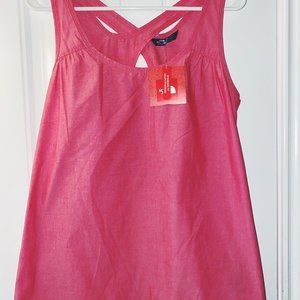 The North Face crossed back rose red/pink tank top